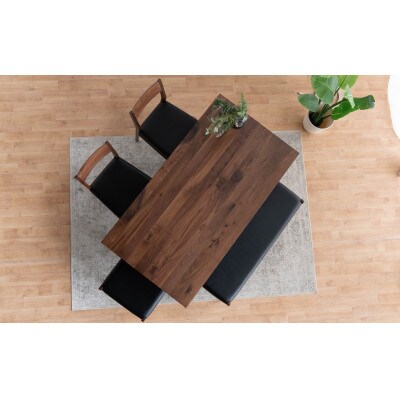 DT01 DC01 BC01 ST01 5点 ダイニングセット ウォールナット オールマイティBK