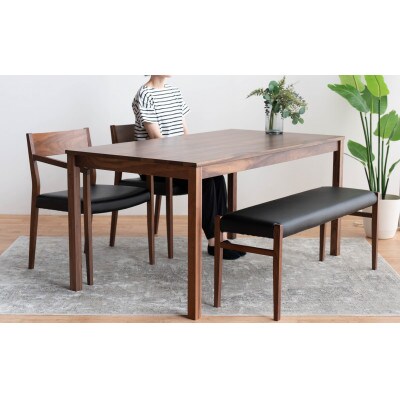 DT01 DC02 BC01 4点 ダイニングセット ウォールナット オールマイティブラック
