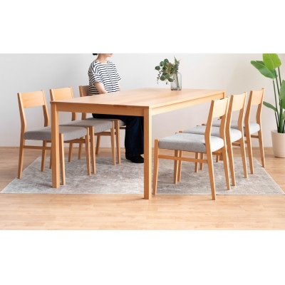 DT01 DC01 7点 180 ダイニングセット ビーチクリア アネルカグレー テーブル 椅子