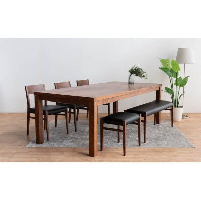 DT12 DC01 BC01 ST01 6点 ダイニングセット ウォールナット オールマイティBK