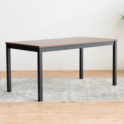 ポリ ダイニングテーブル 150 ウォールナット 単品