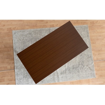 ポリ ダイニングテーブル 150 ウォールナット 単品