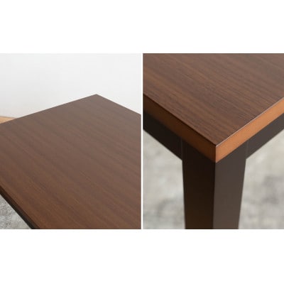 ポリ ダイニングテーブル 150 ウォールナット 単品