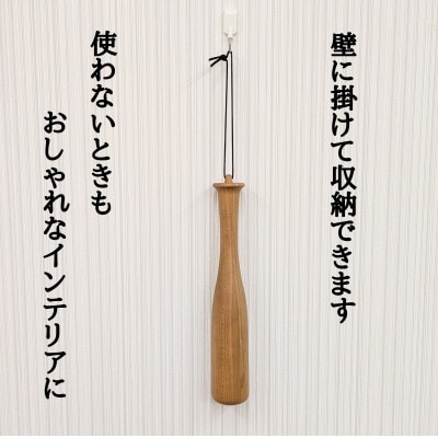 肩たたきバット 木製肩たたき棒 ブラックチェリー
