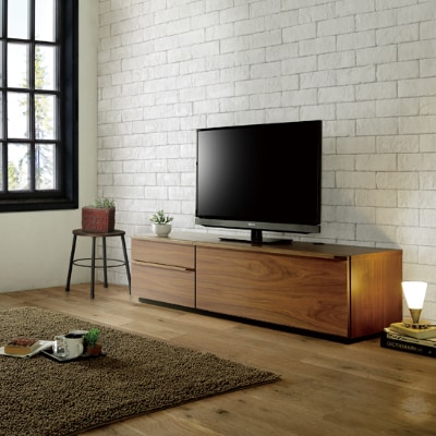 ムーブN テレビボード 200-2段 突板タイプ ウォールナット