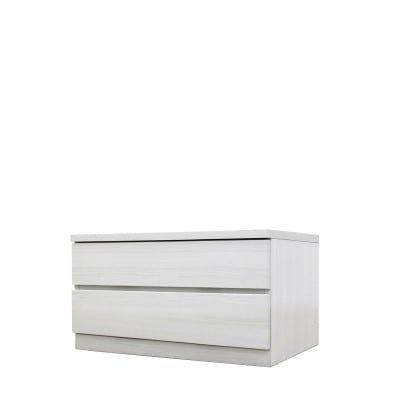 幅70-2段(奥行44cm)ホワイト色 クローゼットチェスト「フィット」大川家具【丸田木工】