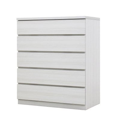 幅80-5段(奥行44cm)ホワイト色 クローゼットチェスト「フィット」大川家具【丸田木工】