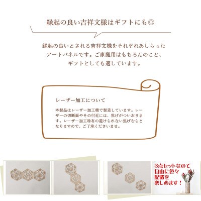 ウォールアートパネル ふるさと3枚セット