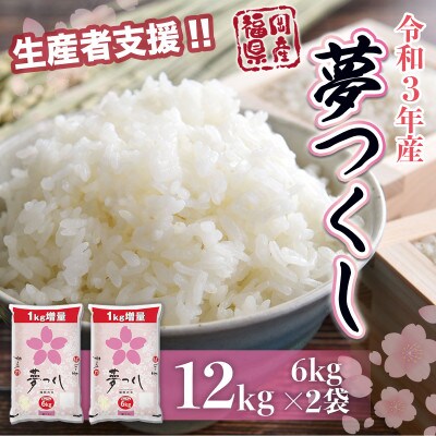 令和3年産　夢つくし12kg(6kg×2)(大川市)