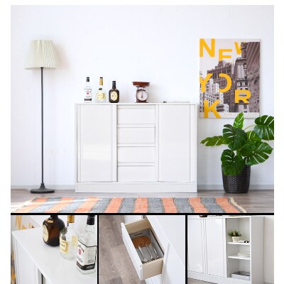 キッチンカウンター　薄型　幅120cm　エナメル