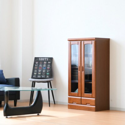 本棚　書棚　ミドルボード　幅60cm　 ロータイプ　シンプルデザイン　ダークブラウン