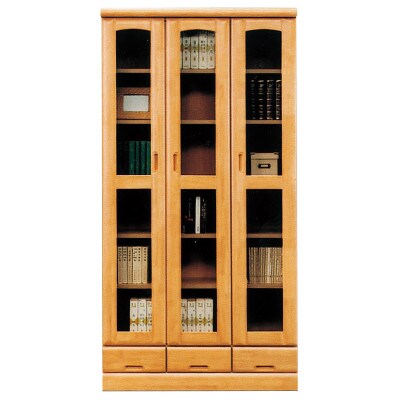 シンプルデザイン90書棚　ライトブラウン