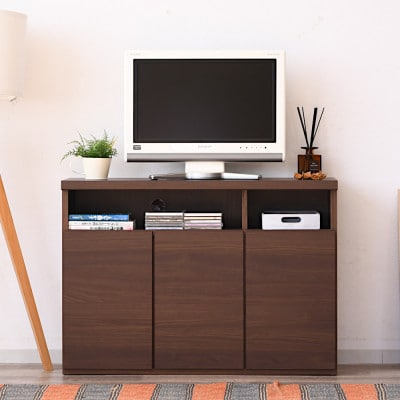 テレビボード　サイドボード　幅約90cm　ブラウン