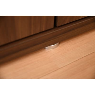 幅約80cmシューズボックス(約24足/オープン部付き)　ブラウン