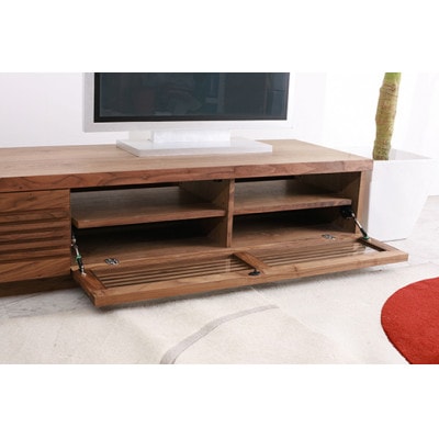 大川家具 ジャギー 160 テレビボード ウォールナット 台輪【野中木工所】