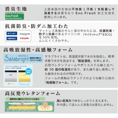 セミダブルマットレス　グランレボノーブル(34cm厚)【株式会社グランツ】