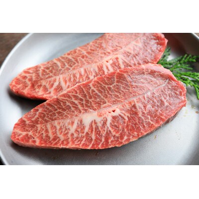 【毎月定期便】【厳選希少部位】【A4～A5】博多和牛ミスジステーキ約1kg(大川市)全12回