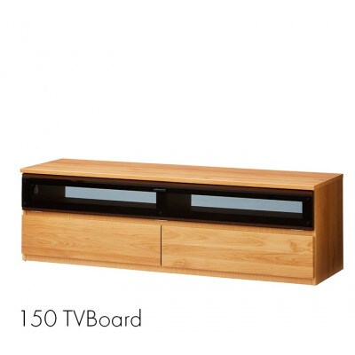 テレビボード幅150シンプルなデザイン　完成品国産家具　NA/BR