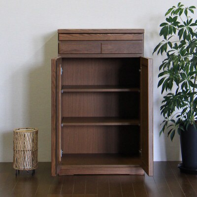 仏壇下台 大川家具 完成品 60cm AKBU-02-60H LBR