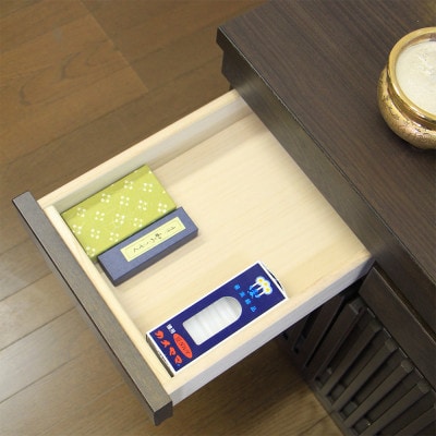 仏壇下台 大川家具 完成品 60cm AKBU-02-60L BR