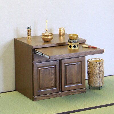 仏壇下台 大川家具 完成品 60cm AKBU-01-60L LBR