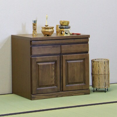 仏壇下台 大川家具 完成品 60cm AKBU-01-60L LBR