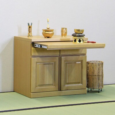 仏壇下台 大川家具 完成品 60cm AKBU-01-60L NA