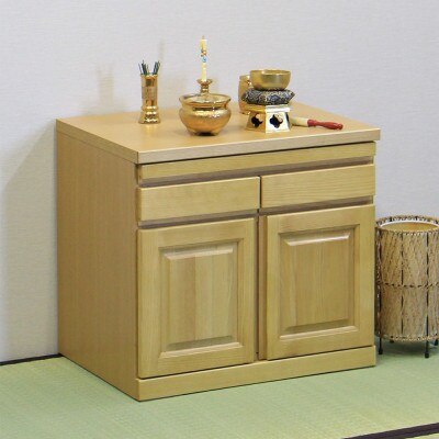 仏壇下台 大川家具 完成品 60cm AKBU-01-60L NA