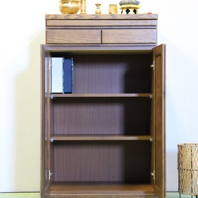 仏壇下台 大川家具 完成品 60cm AKBU-01-60H LBR