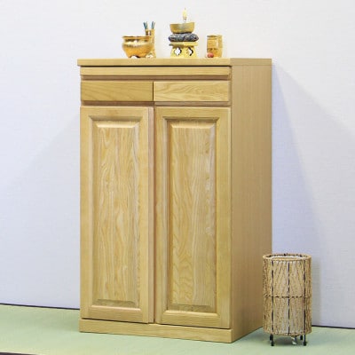 仏壇下台 大川家具 完成品 60cm AKBU-01-60H NA