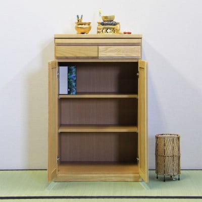 仏壇下台 大川家具 完成品 60cm AKBU-01-60H NA