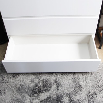 ハイチェスト 完成品 幅90cm 5段 CRCH-01-90H-Z WH