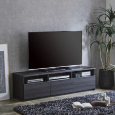 テレビボード　150cm幅　リノア　ダークブラウン木目