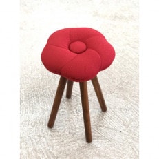 monaca stool:ume【レッド/ウォールナット/高さ45cm】