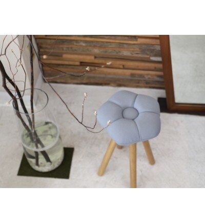 monaca stool:kikyo【グレー/栴檀/高さ30cm】