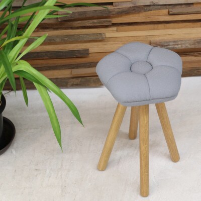 monaca stool:kikyo【グレー/オーク/高さ45cm】
