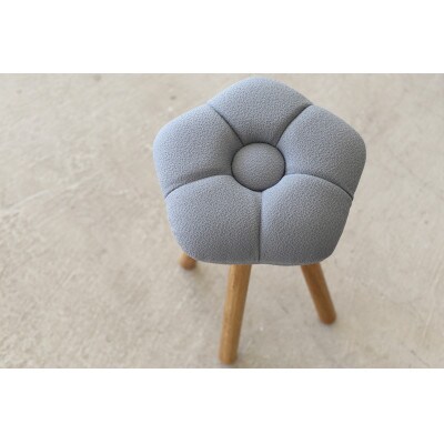 monaca stool:kikyo【グレー/オーク/高さ30cm】
