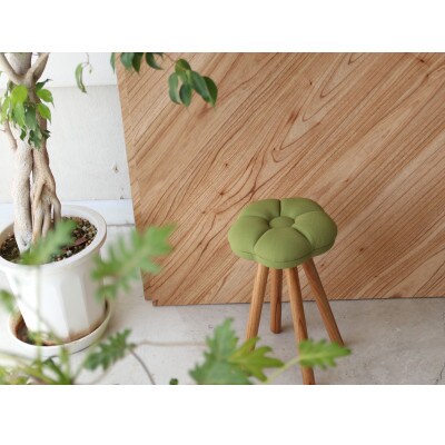 monaca stool:tsubaki【抹茶/栴檀/高さ45cm】