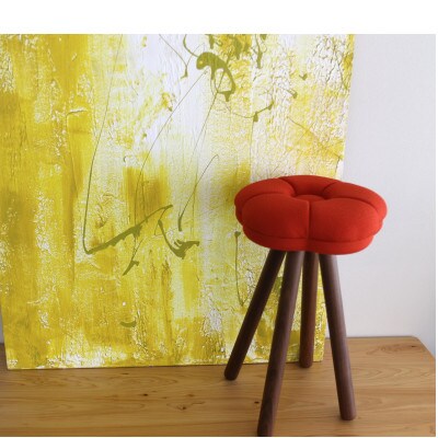 monaca stool:tsubaki【レンガ/ウォールナット/高さ45cm】