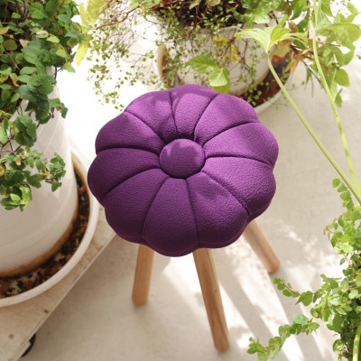 monaca stool:kiku【紫/栴檀/高さ45cm】