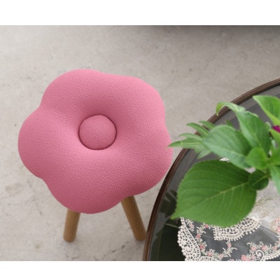 monaca stool:momo【ピンク/オーク/高さ45cm】