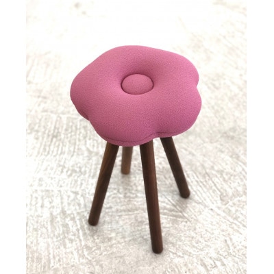 monaca stool:momo【ピンク/ウォールナット/高さ45cm】