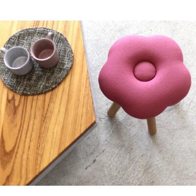 monaca stool:momo【ピンク/ウォールナット/高さ30cm】