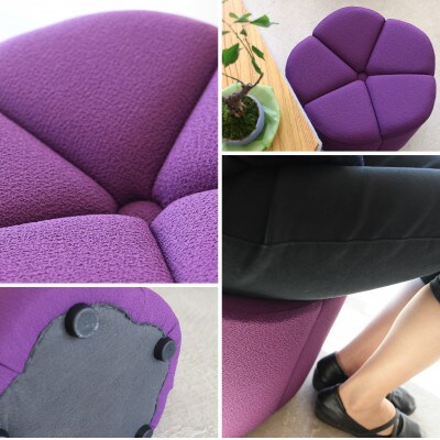 Nerica stool:【菫色(濃い紫色)/高さ32cm】