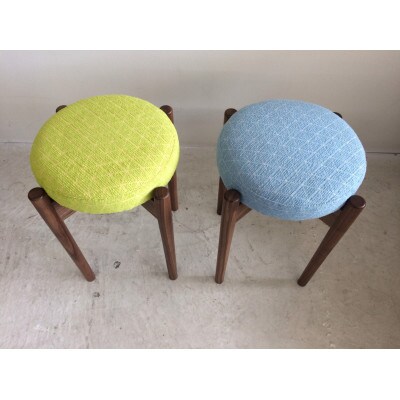 bolo stool 01【イエロー/ウォールナット/高さ44cm】