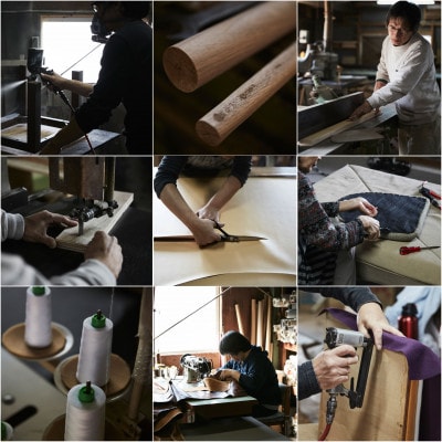 bolo stool Round M ベンチ【マスタード×チェック/栴檀/幅108cm】