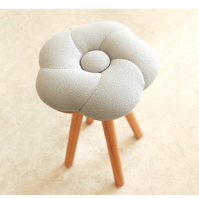 monaca stool・wood base:ume【梅/グレー色/栴檀/高さ45cm】