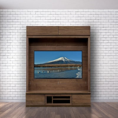 テラ　160テレビボード 壁掛けテレビアーム付 ウォールナット