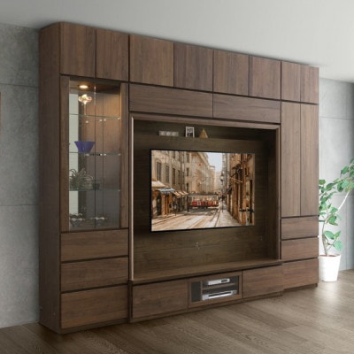 テラ　160テレビボード 壁掛けテレビアーム付 ウォールナット