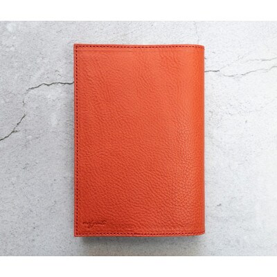 mafpinto ブックカバー 新書サイズ 本革 レッドシュリンク